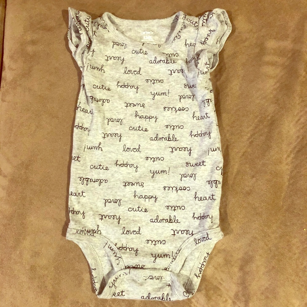 Grey Baby Onesie
